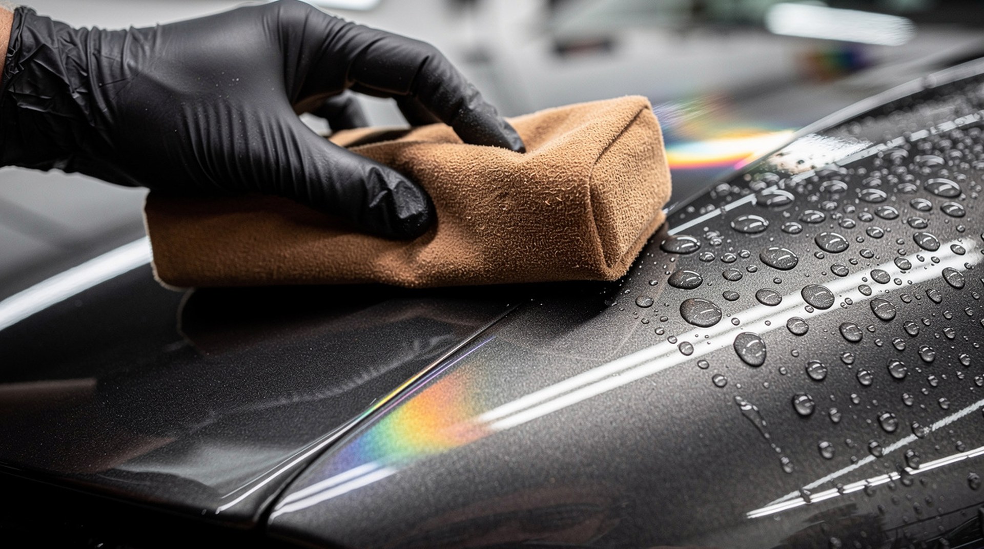 Car paint protection comparison - ceramic coating versus traditional wax application on luxury vehicle in Orange County, CA - JIMENEZ ROYAL DETAILING