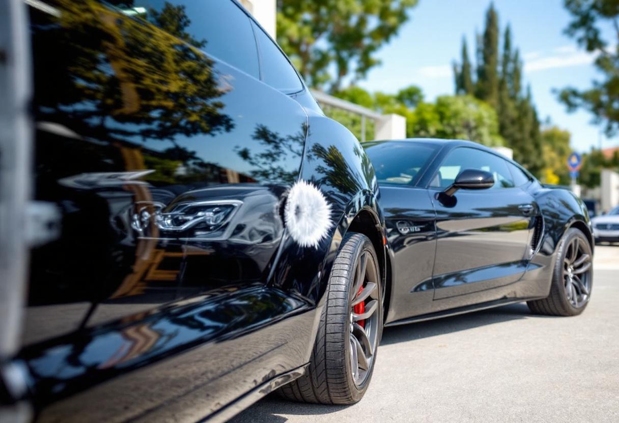 Professional mobile car detailing service in Aliso Viejo, Orange County, California - hand washing and detailing luxury vehicle at customer location - JIMENEZ ROYAL WASH