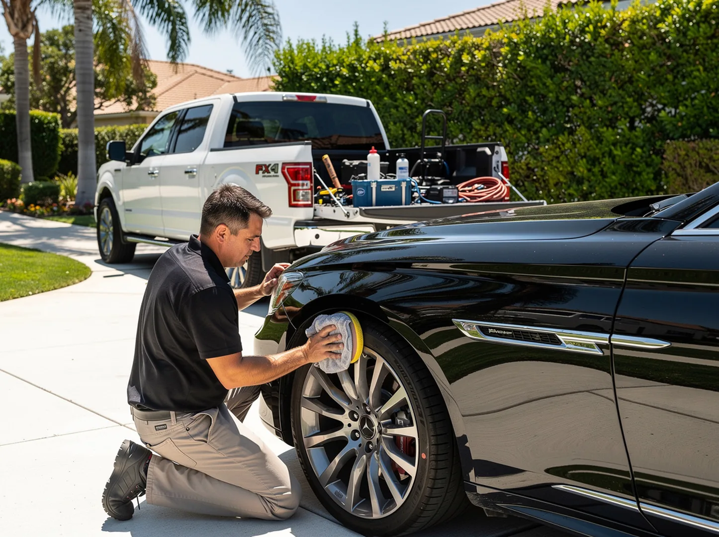 Exterior car detailing service in Orange County starting at $200 - JIMENEZ ROYAL DETAILING