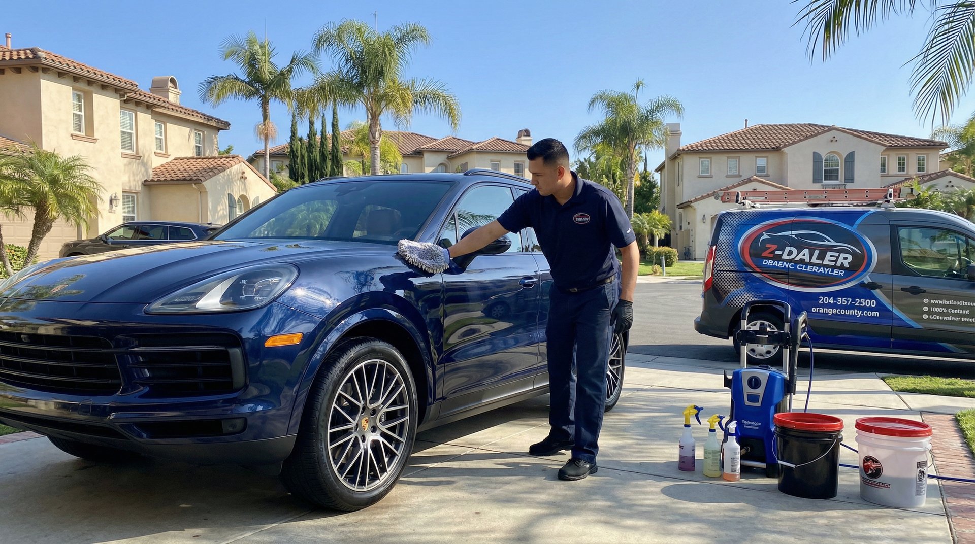 Professional mobile car detailing